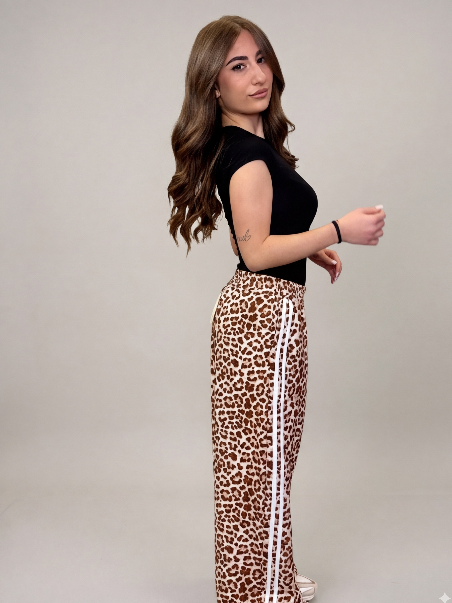 Safari Chic Wide-Leg Pants