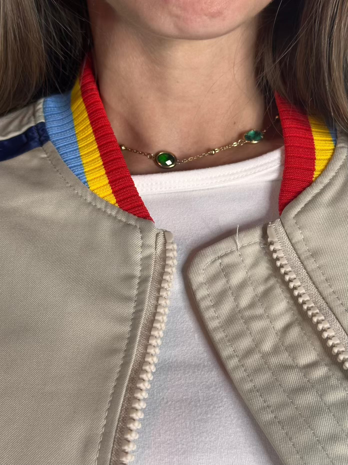Retro Groove Jacket - Bomber Crop Vintage Style Multicolore