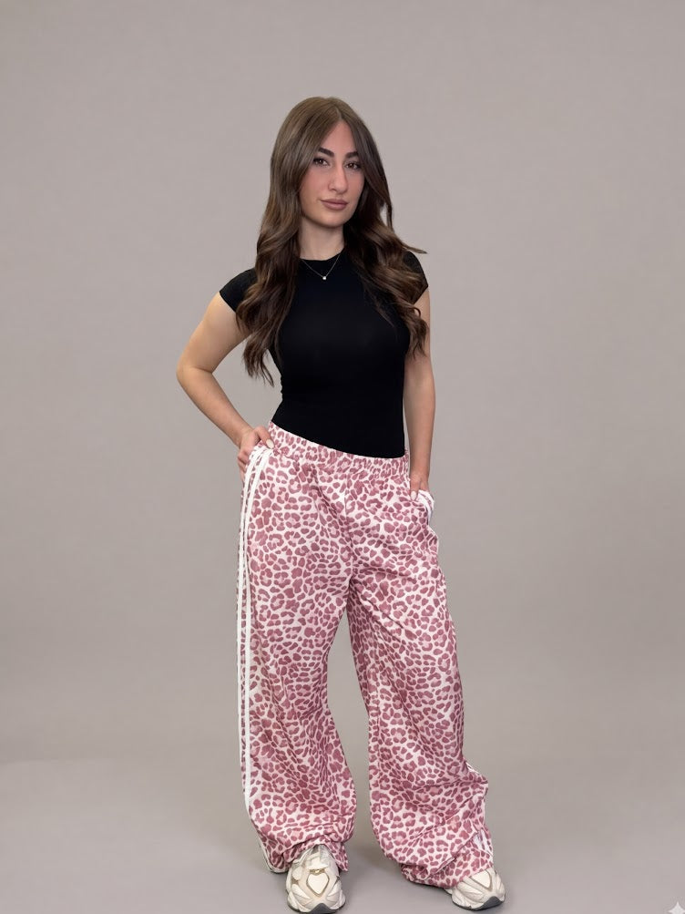 Safari Chic Wide-Leg Pants