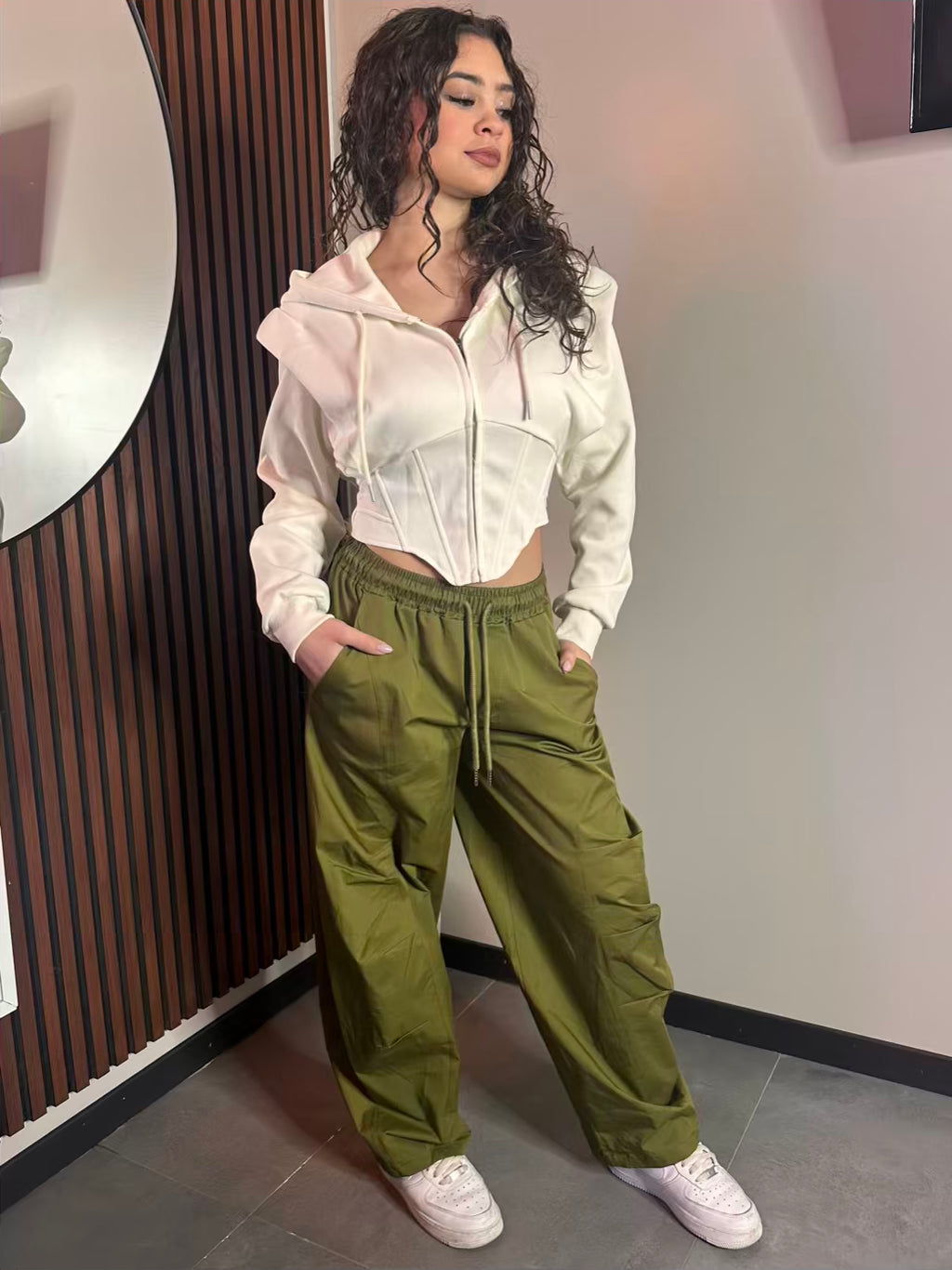 Pantaloni Parachute Baggy Donna